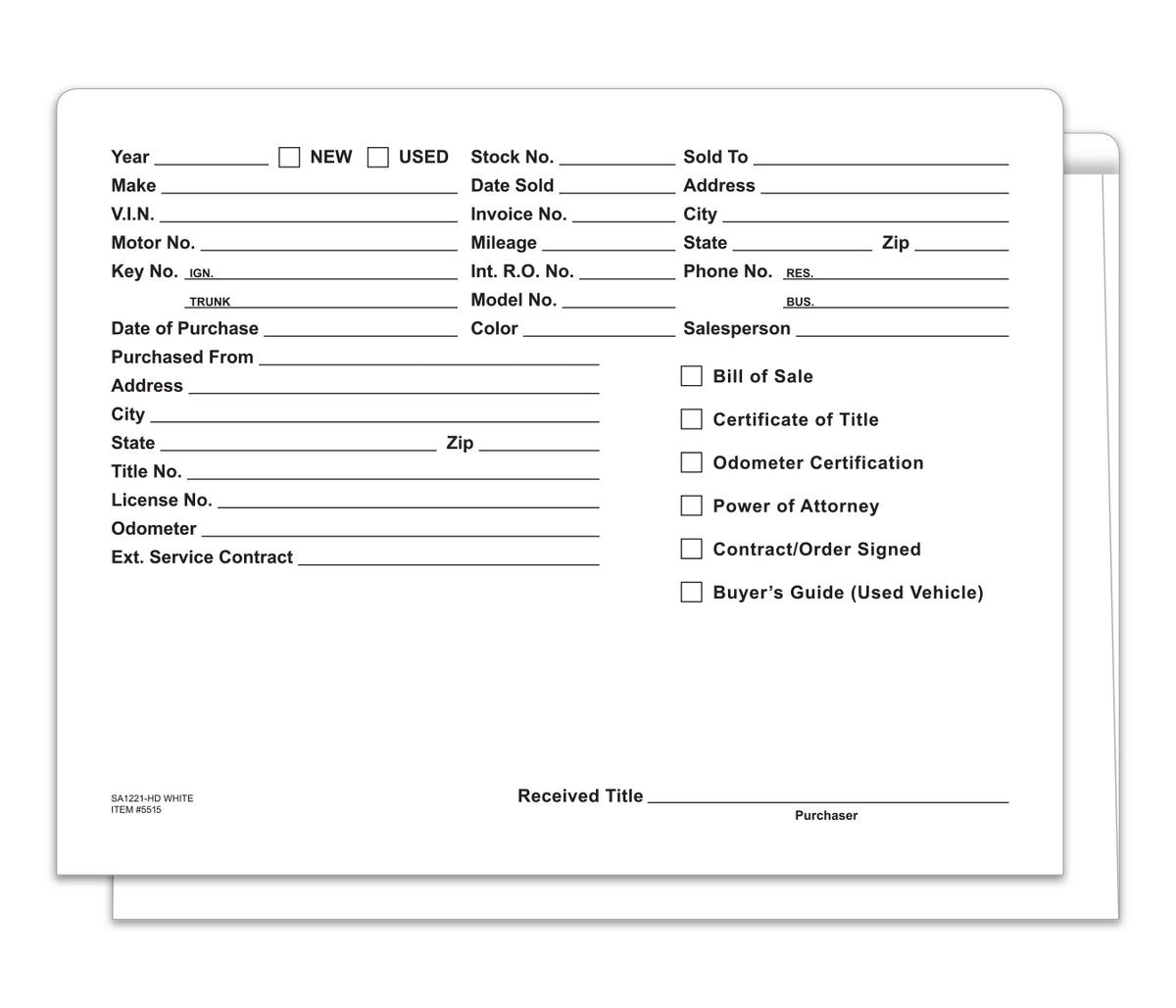 Heavy Duty Deal Jacket, Printed - SA1221-HD-WHITE - Box of 100 – Tucker ...